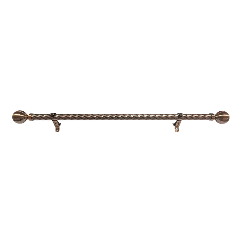 Twisted Iron Telescoping Curtain Rod